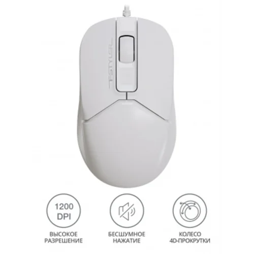 Мышь A4Tech Fstyler FM12S белый оптическая (1200dpi) silent USB (3but) Мышь A4Tech Fstyler FM12S белый оптическая (1200dpi) silent USB (3but)
